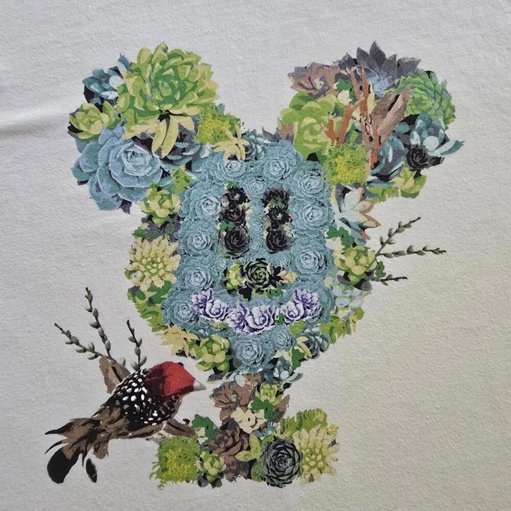 Disney Mickey Mouse Floral Tee Shirt - Picture 4 of 7